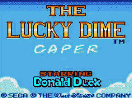 The Lucky Dime Caper - Starring Donald Duck Title Screen